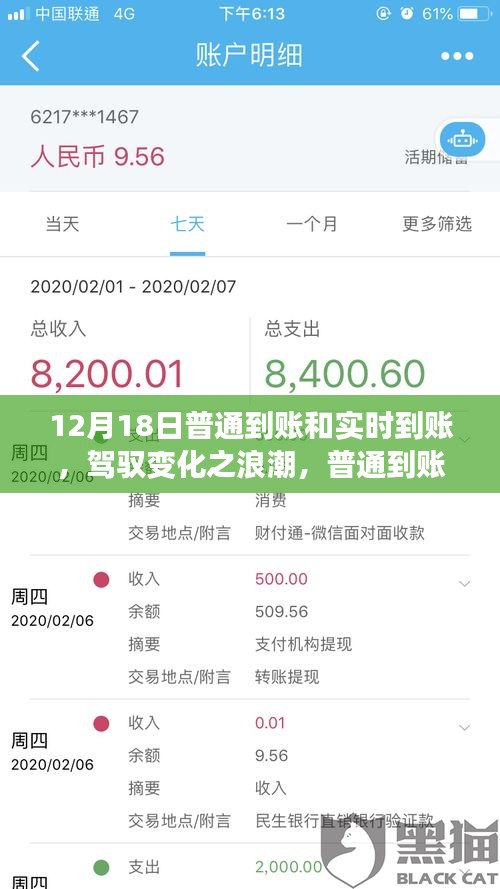 驾驭变化浪潮，普通到账与实时到账的励志启示与成长之路