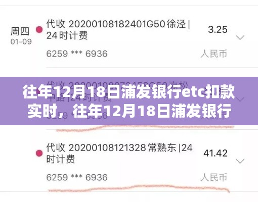浦发银行往年12月18日ETC扣款实时解析及注意事项