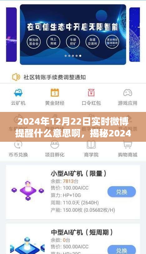 揭秘，2024年12月22日实时微博提醒的深意与功能解析