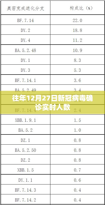 去年圣诞节前夕新冠病毒确诊实时人数统计