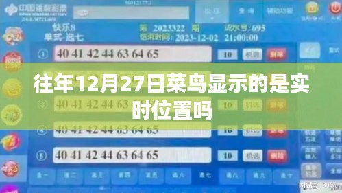 菜鸟物流往年12月27日定位信息实时更新情况分析