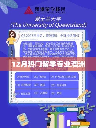 澳洲留学热门专业榜单出炉，12月留学新趋势