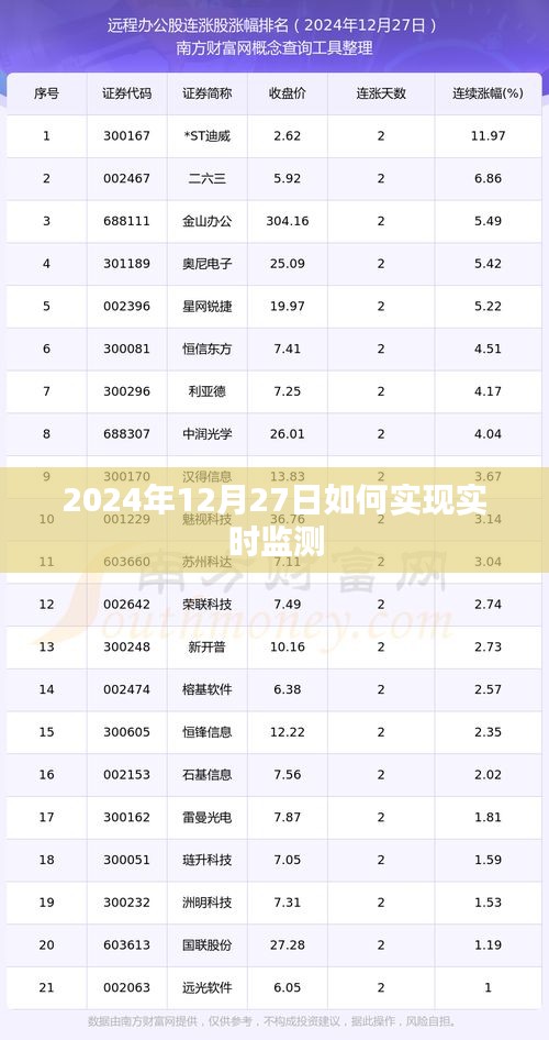 2024年实时监测实现方法，技术解析与操作指南