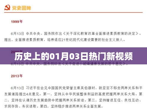 热门新视频揭秘，历史上的今天，一月三日回顾