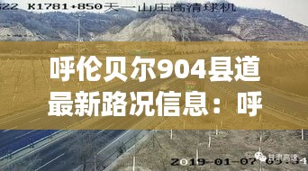 呼伦贝尔904县道最新路况信息：呼伦贝尔301国道 