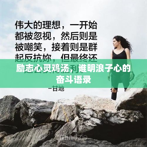 励志心灵鸡汤，谁明浪子心的奋斗语录