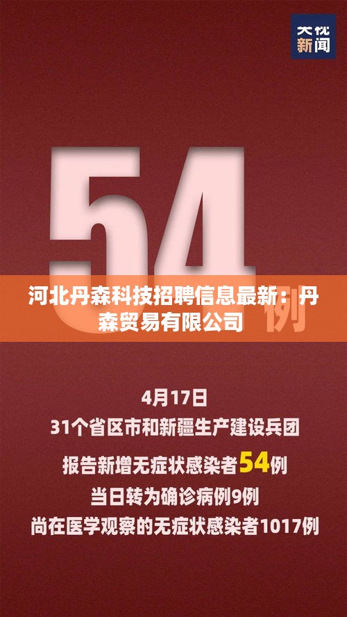 河北丹森科技招聘信息最新：丹森贸易有限公司 