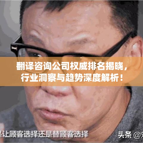 翻译咨询公司权威排名揭晓，行业洞察与趋势深度解析！