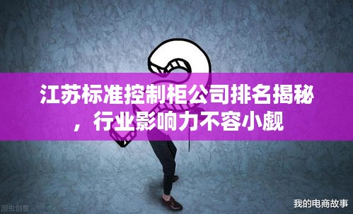 江苏标准控制柜公司排名揭秘，行业影响力不容小觑