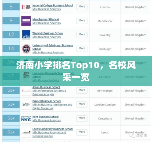 济南小学排名Top10，名校风采一览