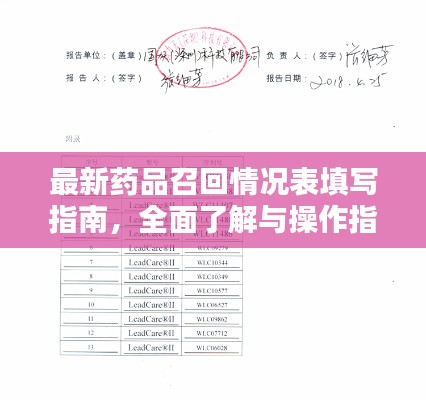 最新药品召回情况表填写指南，全面了解与操作指导