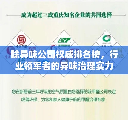 除异味公司权威排名榜，行业领军者的异味治理实力一览