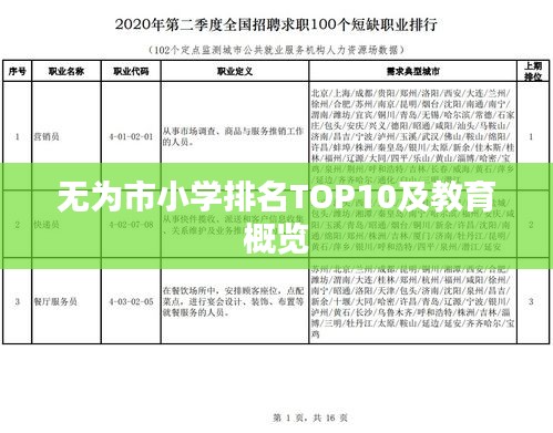 无为市小学排名TOP10及教育概览