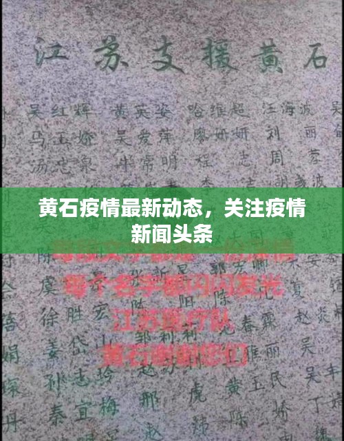 黄石疫情最新动态，关注疫情新闻头条