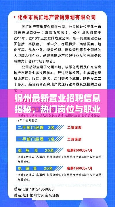 锦州最新置业招聘信息揭秘，热门岗位与职业发展新机遇！