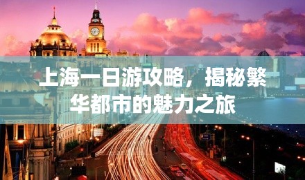 上海一日游攻略，揭秘繁华都市的魅力之旅