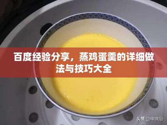 百度经验分享，蒸鸡蛋羹的详细做法与技巧大全