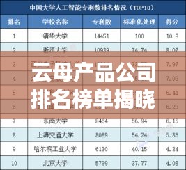 云母产品公司排名榜单揭晓，十大领先企业榜单重磅出炉！