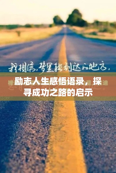 励志人生感悟语录，探寻成功之路的启示