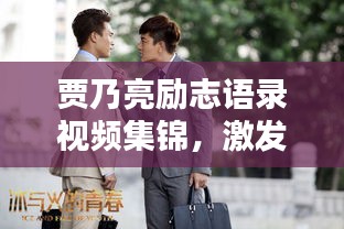 贾乃亮励志语录视频集锦，激发无限力量，百度热推！
