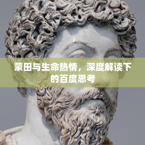 蒙田与生命热情，深度解读下的百度思考